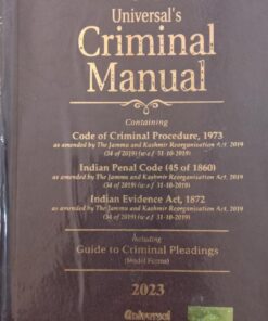Lexis Nexis’s Criminal Manual (Cr.P.C., I.P.C. and Evidence) (Pocket Size) - 2023 Edition