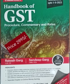 Commercial’s Handbook of GST by Rakesh Garg - 9th Edition 2023