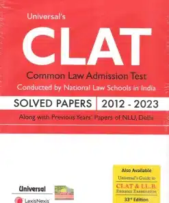 Lexis Nexis’s CLAT Solved Papers by Universal - Edition 2023