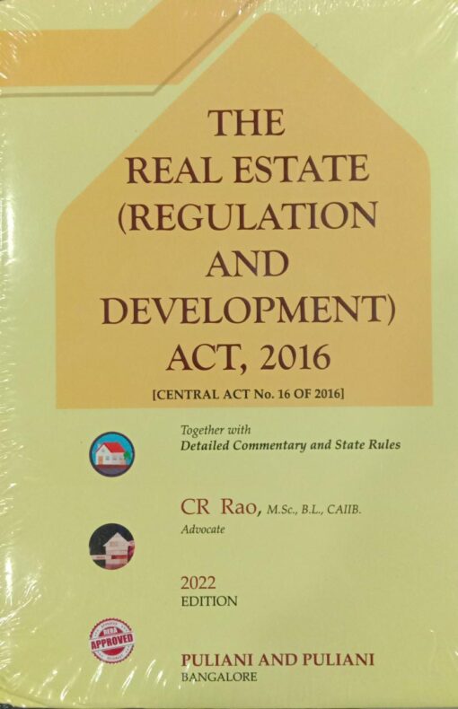 Puliani's The Real Estate (Regulation and Development) Act, 2016 by CR Rao - 1st Edition 2022