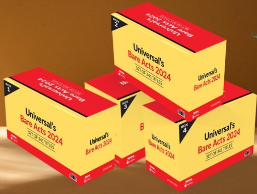 Lexis Nexis’s Bare Acts (Containing 341 Acts) (Set of 4 Boxes) by Universal - 2024 Edition