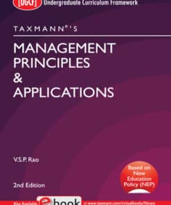 Taxmann's Management Principles & Application | UGCF by V.S.P. Rao - 2nd Edition November 2022