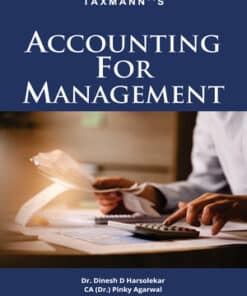 Taxmann's Accounting for Management by Dinesh D Harsolekar - Edition December 2022