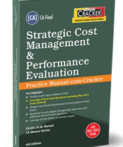 Taxmann's Cracker - Strategic Cost Management & Performance Evaluation by K.M. Bansal for Nov 2023