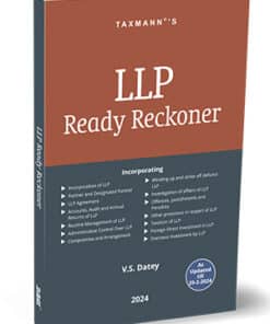 Taxmann's LLP Ready Reckoner by V.S. Datey - Edition March 2024