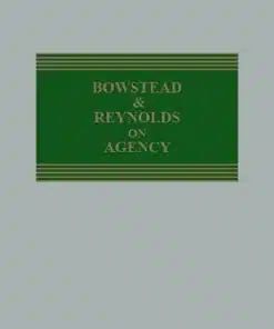 Sweet & Maxwell's Bowstead and Reynolds on Agency - South Asian Reprint