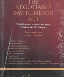 Whitesmann's The Negotiable Instruments Act With Exhaustive Up-To-Date Case-Laws On Dishonour Of Cheques by Shriniwas Gupta and Garima Chauhan - Edition 2023