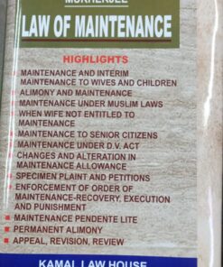Kamal's Law of Maintenance by Mukherjee - Edition 2023