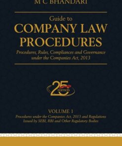 Lexis Nexis's Guide to Company Law Procedures by M C Bhandari - 25th Edition 2023