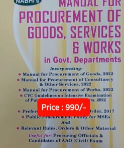 Nabhi’s Manual for Procurement of Goods, Services & Works in Govt Department - Edition 2023