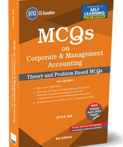 Taxmann's MCQs on Corporate & Management Accounting by N S Zad for Dec 2023