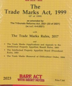 Lexis Nexis’s The Trade Marks Act, 1999 (Bare Act)