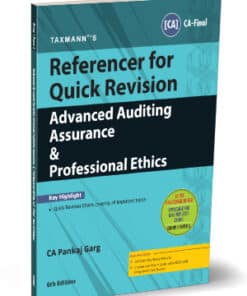 Taxmann's Referencer for Quick Revision | Advanced Auditing & Professional Ethics by Pankaj Garg for May 2024