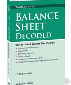 Taxmann's Balance Sheet Decoded by G.B Pipara