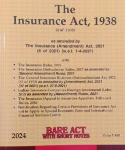 Lexis Nexis’s The Insurance Act, 1938 (Bare Act) - 2024 Edition