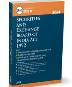 Taxmann's Securities and Exchange Board of India (SEBI) Act, 1992 - Edition March 2024