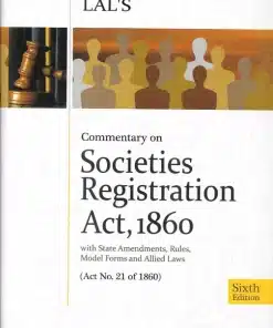 DLH's Commentary on the Societies Registration Act, 1860 by Lal