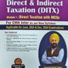 Commercial's Direct And Indirect Taxation (DITX) - Module 1 : Direct Taxation with MCQs by Jassprit S Johar