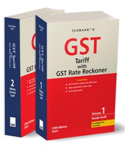 Taxmann's GST Tariff with GST Rate Reckoner (Set of 2 Volumes) - 20th Edition March 2024