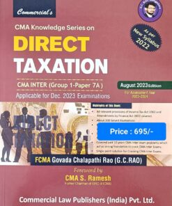 Commercial's Direct Taxation by CMA G.C. Rao for Dec 2023 Exam