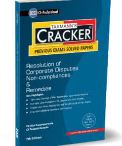 Taxmann's Cracker - Resolution of Corporate Disputes Non-compliances & Remedies by Atul Karampurawala for June 2024