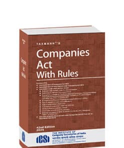 Taxmann's Companies Act with Rules (Hardbound Pocket Edition) - 42nd Edition 2024