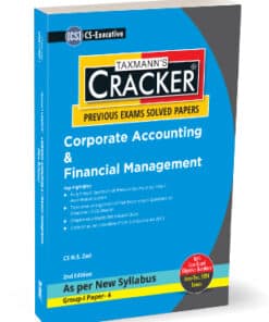 Taxmann's Cracker - Corporate Accounting & Financial Management by N.S Zad for June 2024