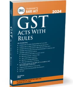 Taxmann's GST Acts with Rules (Bare Act) - 2nd Edition March 2024