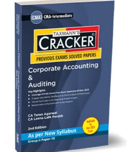 Taxmann's Cracker - Corporate Accounting & Auditing (CAA) by Tarun Agarwal for June 2024
