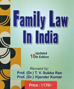 ALH's Family Law in India by G.C.V. Subba Rao - Updated 10th Edition 2024