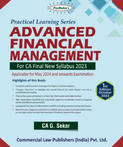 Commercial's Practical Learning Series - Advanced Financial Management by G. Sekar for May 2024