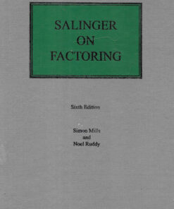 Sweet & Maxwell's Salinger on Factoring by Simon Mills And Noel Ruddy - 6th South Asian Edition 2023