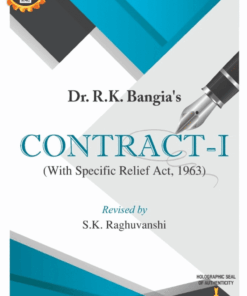 Cover of Law of Contract 1 with Specific Relief Act by Dr. R.K. Bangia, 10th Edition Reprint 2026, published by Allahabad Law Agency