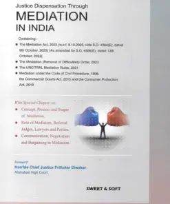 Sweet & Soft's Mediation In India by Tripathi - Edition 2024