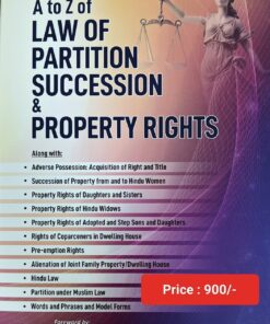 Whitesmann’s A To Z of Law of Partition Succession & Property Rights by Dr. Pramod Kumar Singh - 1st Edition 2024