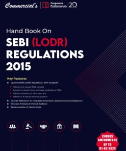Commercial's Handbook on SEBI (LODR) Regulations 2015 by Corporate Professionals - 1st Edition 2024