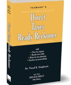Taxmann's Direct Taxes Ready Reckoner by Vinod K Singhania - 49th Edition March 2025