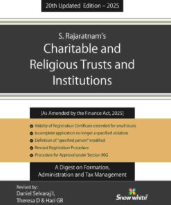 Snow white's Charitable And Religious Trusts and Institutions by S Rajaratnam