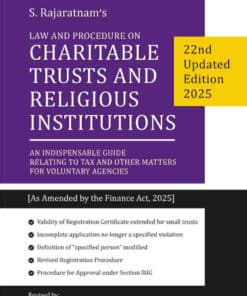 Snow white's Law & Procedure on Charitable Trusts and Religious Institutions by S Rajaratnam