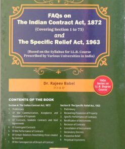 B.C. Pub's FAQ's on The Indian Contract Act, 1872 by Rajeev Babel - 1st Edition 2025
