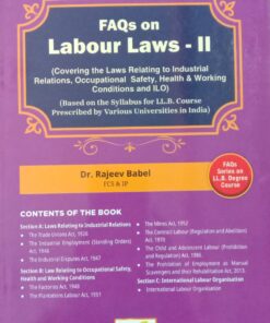 B.C. Pub's FAQ's on Labour laws - II by Rajeev Babel - 1st Edition 2025
