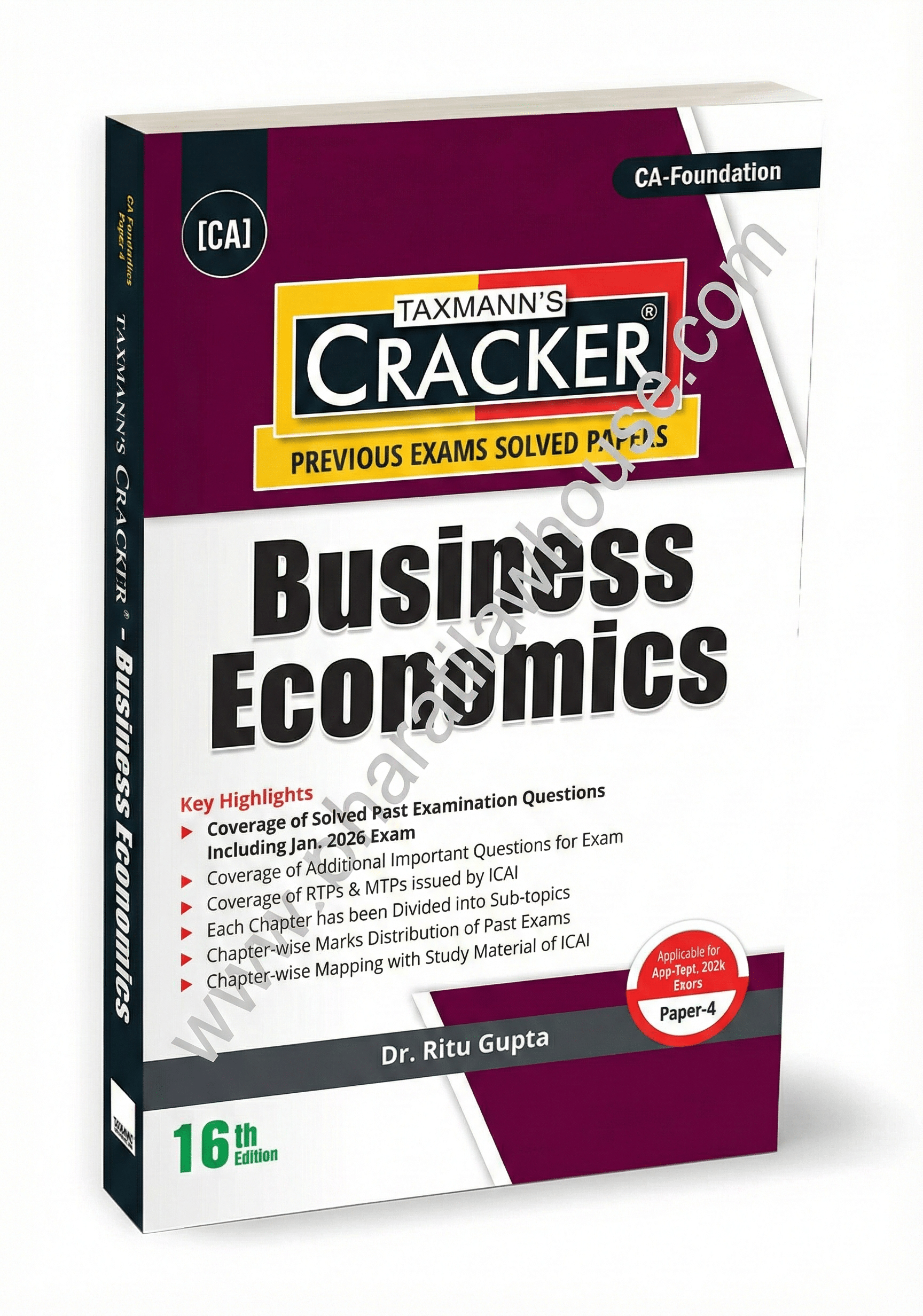 Taxmann’s Cracker – Business Economics (Economics) by Ritu Gupta