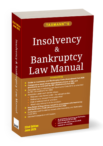 Taxmann Insolvency & Bankruptcy Law Manual 2026 (22nd Ed)
