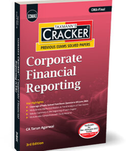 Cover of Taxmann's CRACKER for Corporate Financial Reporting (CFR) CMA-Final by CA Tarun Agarwal, 3rd Edition July 2026, for Dec 2026 Exams