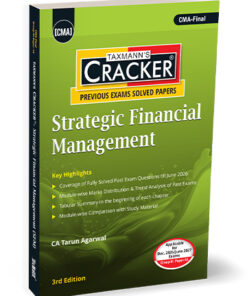 Cover of Taxmann's CRACKER for Strategic Financial Management (SFM) CMA-Final by CA Tarun Agarwal, 3rd Edition July 2026, for Dec 2026 Exams.